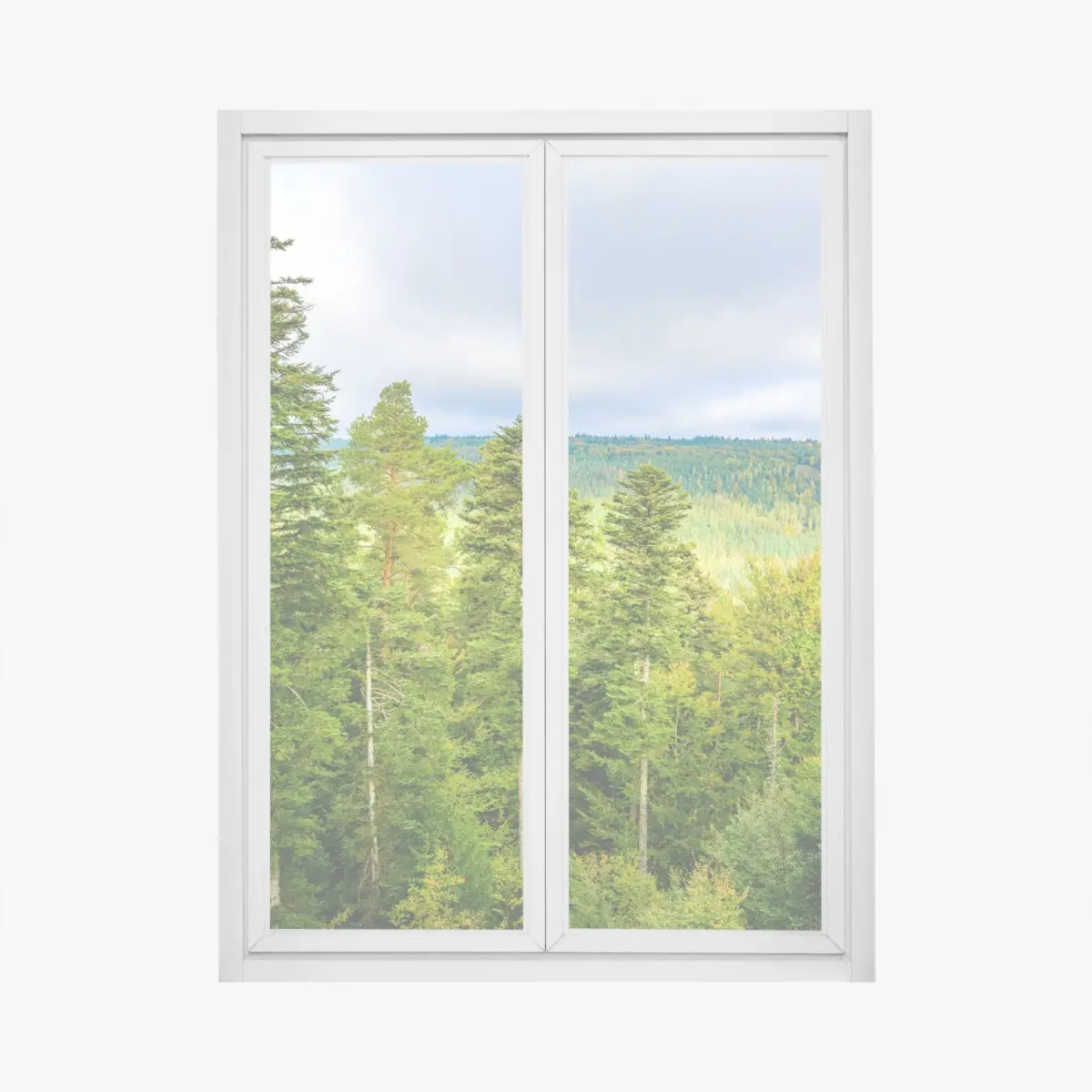 Fensteraufkleber Schwarzwald herbstliche waldlandschaft – Pixers®