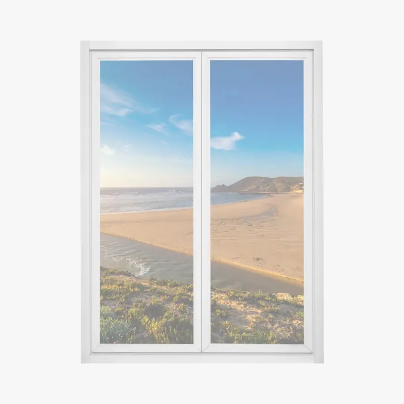Fensteraufkleber Praia da Amoreira panoramablick