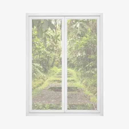 Fensteraufkleber pfad durch üppigen dschungel – Pixers®