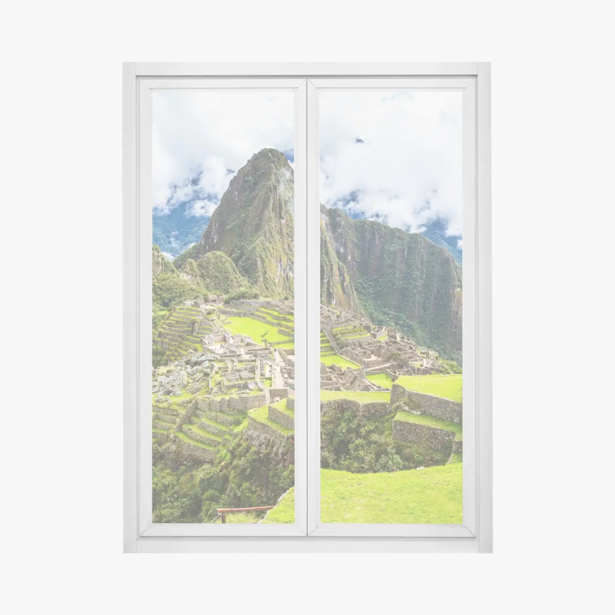 Fensteraufkleber Machu Picchu antike bergterrassen – Pixers®
