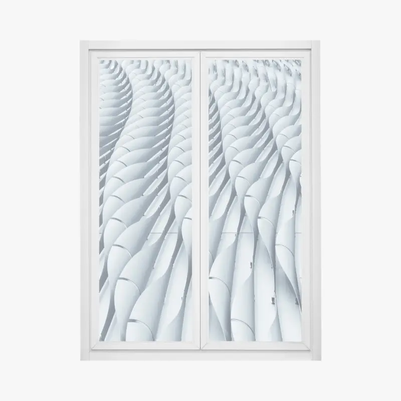Fensteraufkleber abstraktes architektonisches fasadenmuster