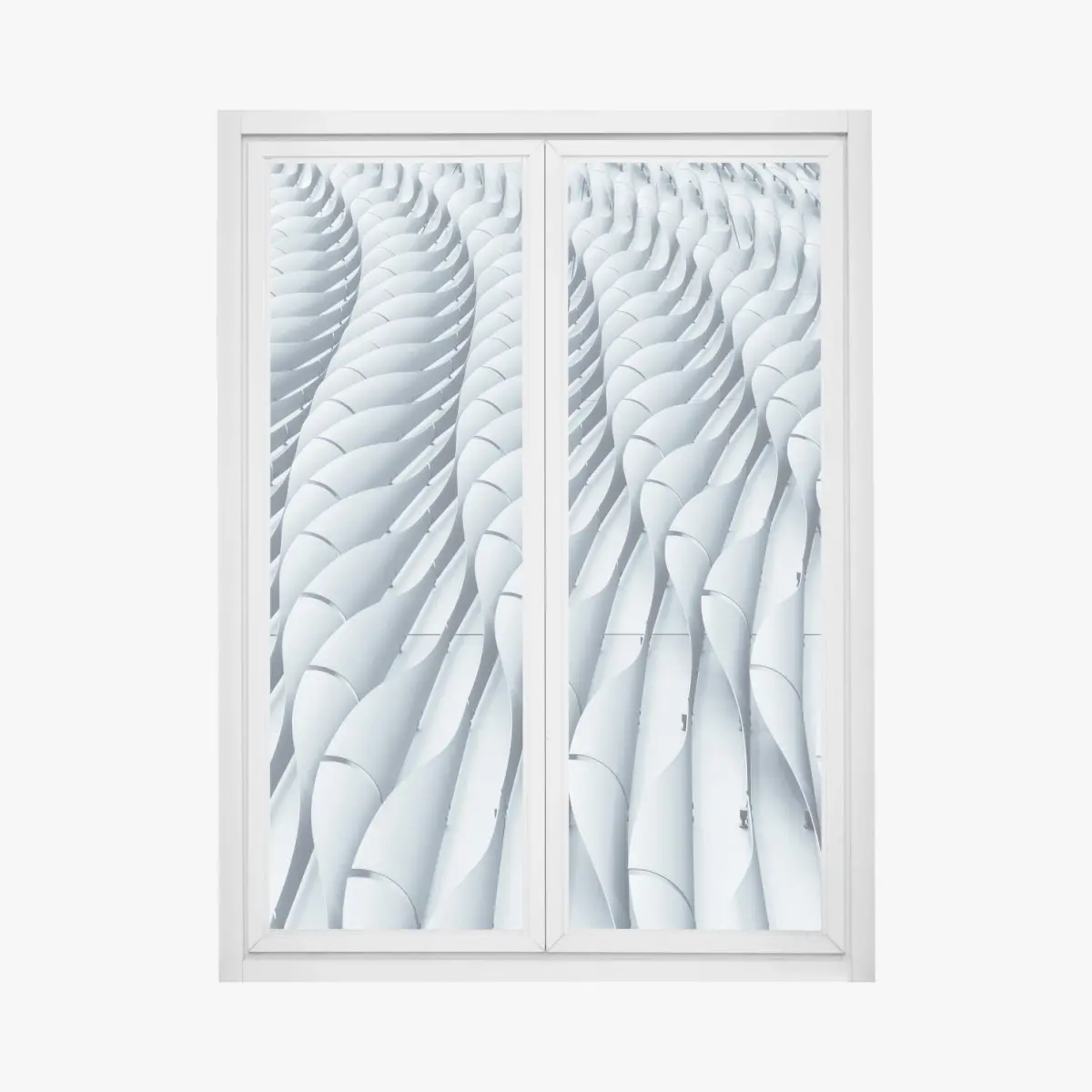 Fensteraufkleber abstraktes architektonisches fasadenmuster – Pixers®
