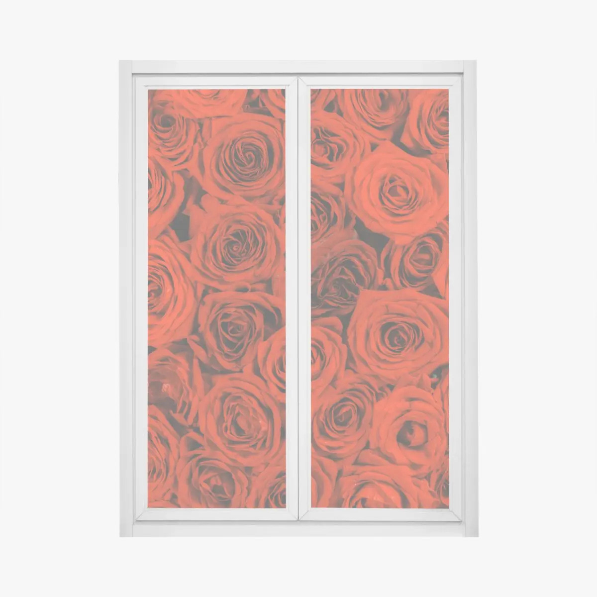 Fensteraufkleber prächtiger strauß roter rosen – Pixers®