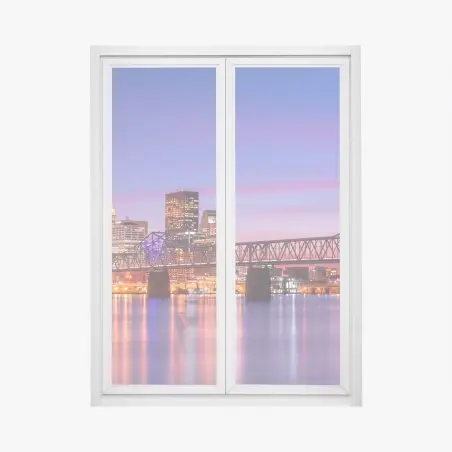 Fensteraufkleber Louisville skyline bei dämmerung – Pixers®