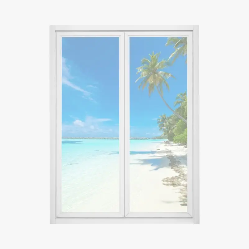 Fensteraufkleber tropischer strand auf den Malediven