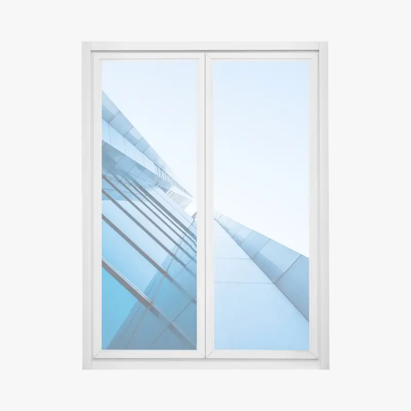 Fensteraufkleber moderne blaue glasfassade
