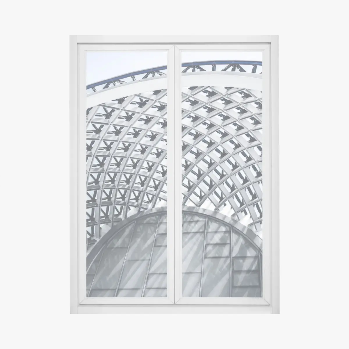 Fensteraufkleber geometrischer bogen moderner architektur – Pixers®