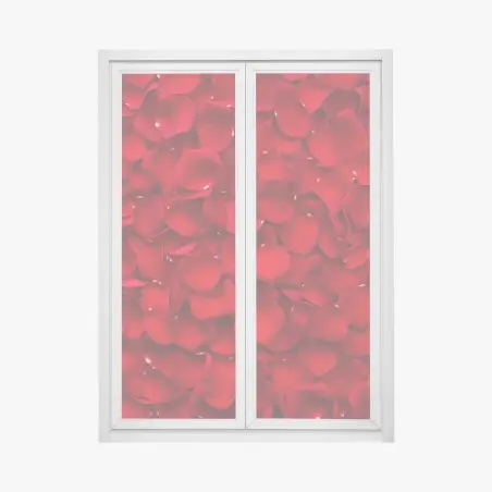 Fensteraufkleber rote rosenblätter hintergrund – Pixers®