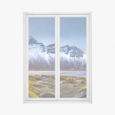 Fensteraufkleber panorama Vestrahorn bei Stokksnes – Pixers®