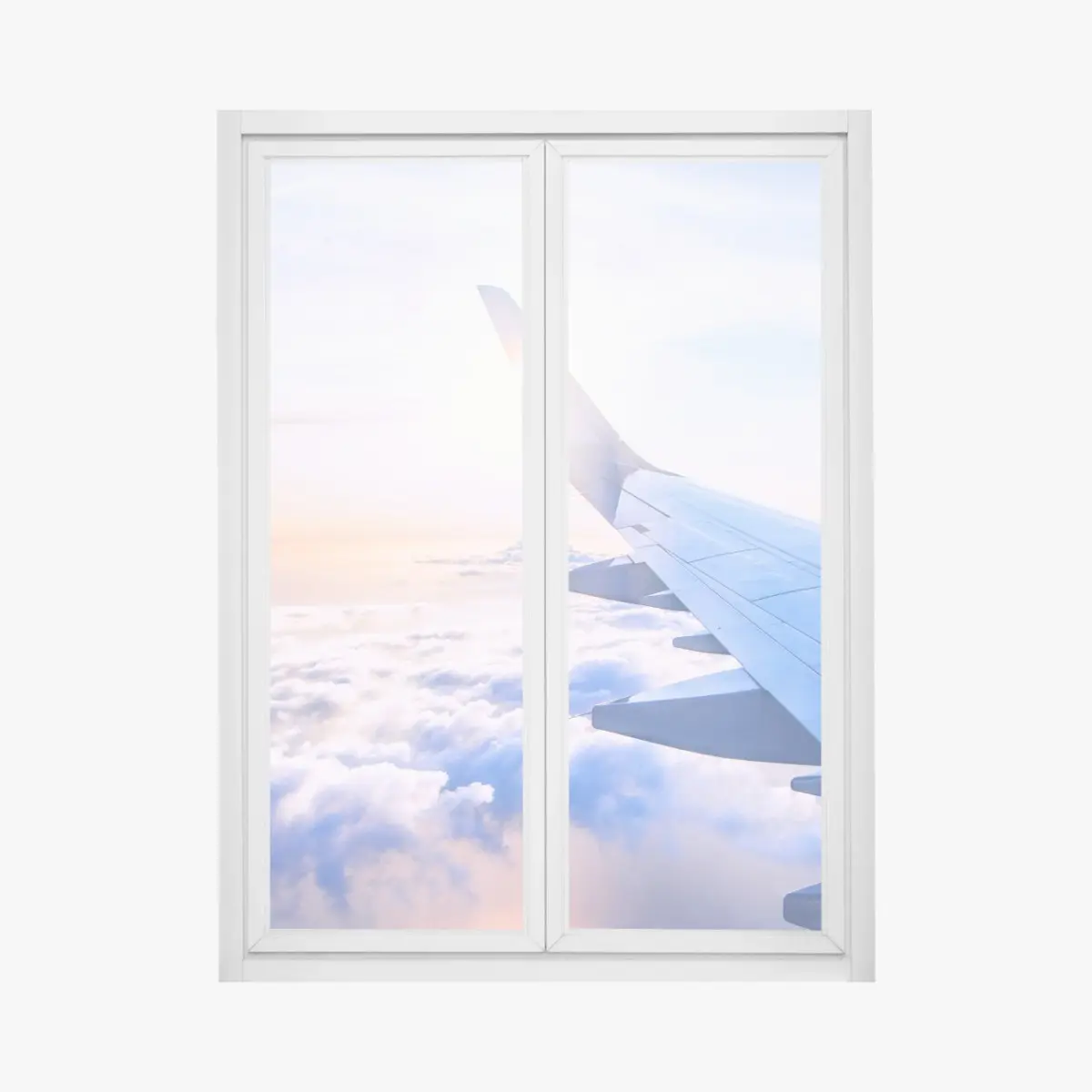 Fensteraufkleber über den wolken luftaufnahme – Pixers®