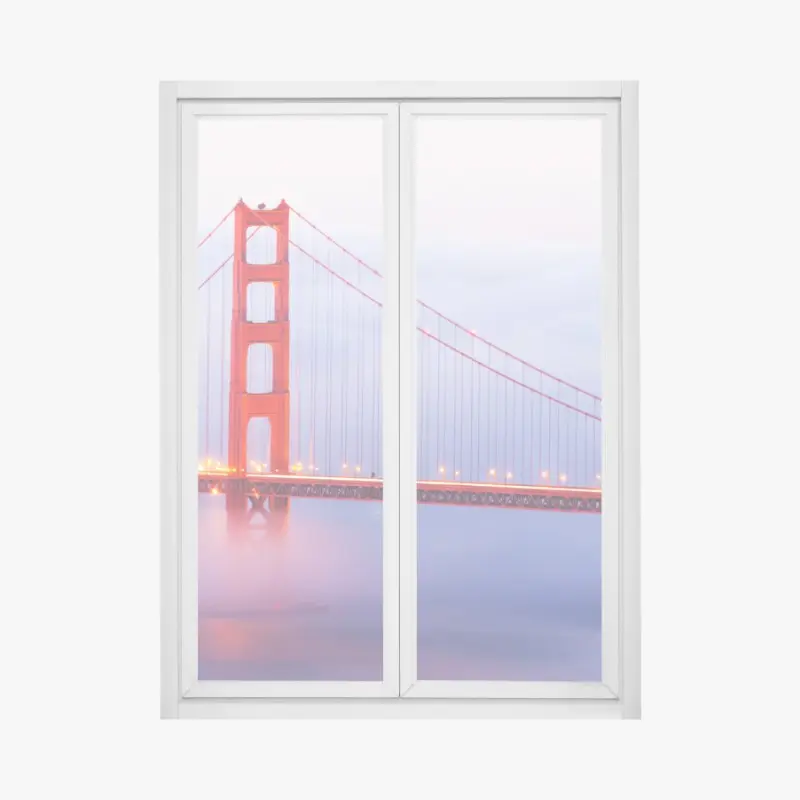 Fensteraufkleber Golden Gate brücke im nebel