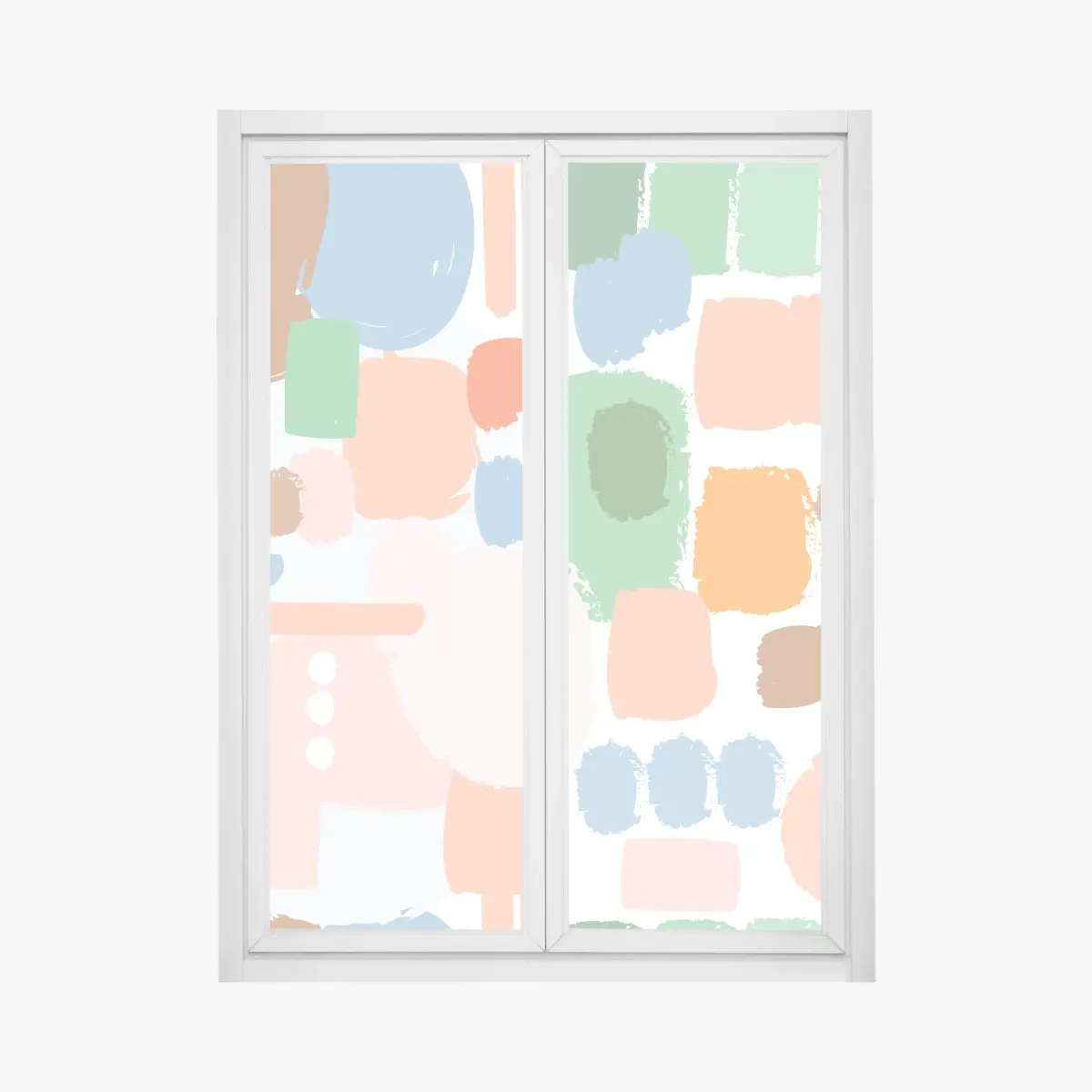 Fensteraufkleber pastell pinselstrich muster – Pixers®