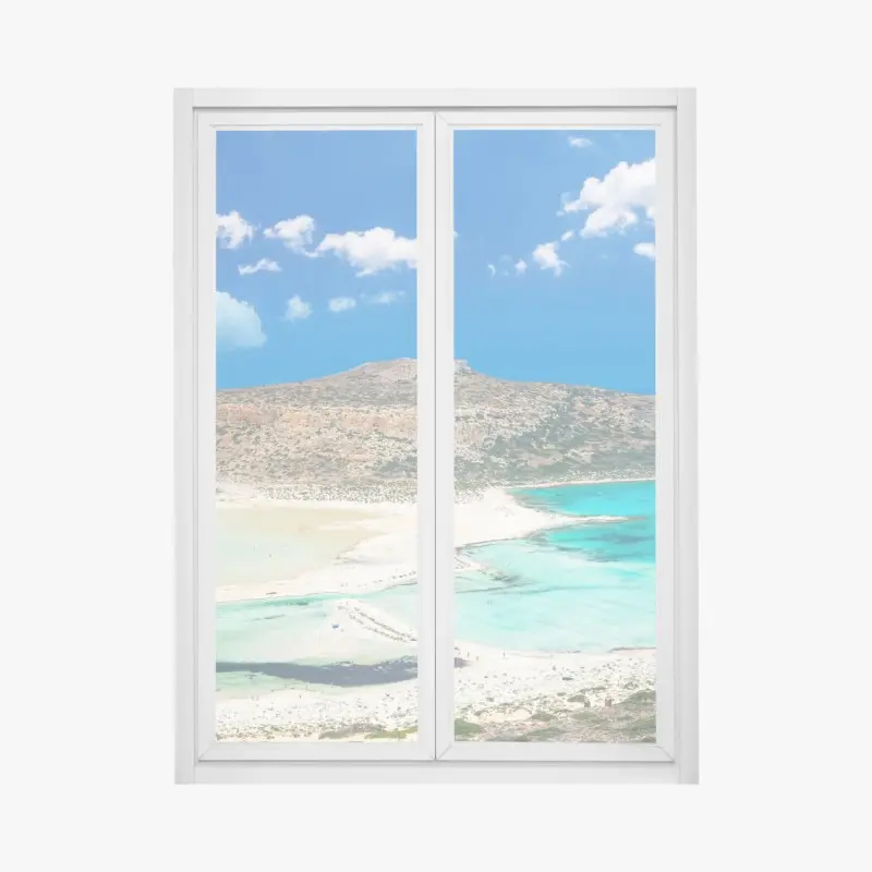 Fensteraufkleber Balos strand und türkislagune
