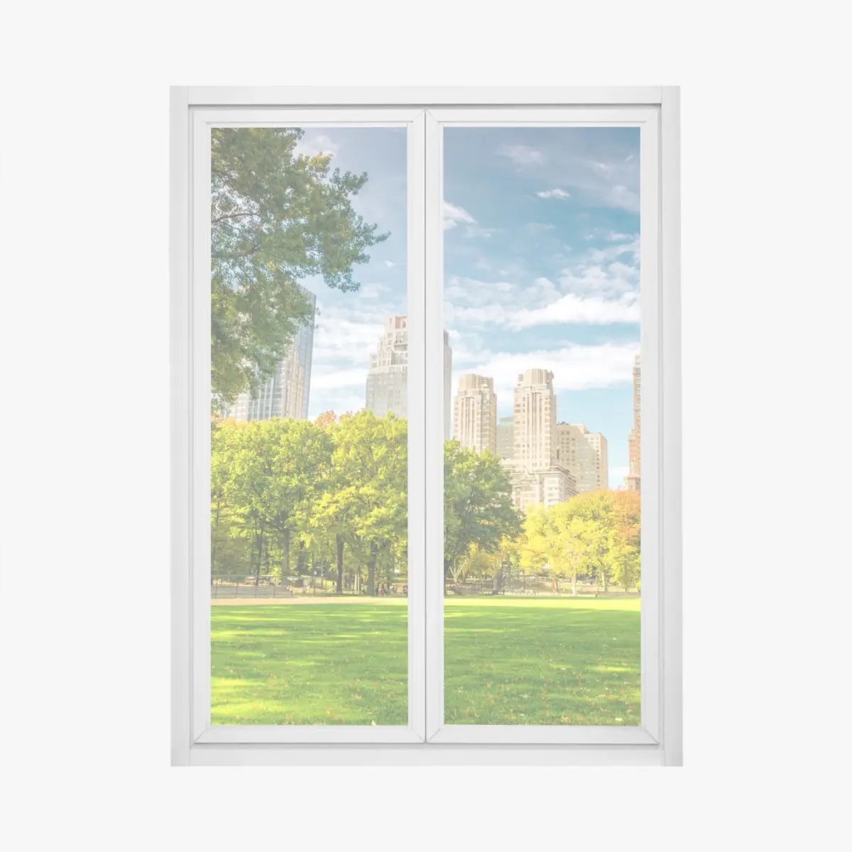 Fensteraufkleber Central Park herbst panorama – Pixers®
