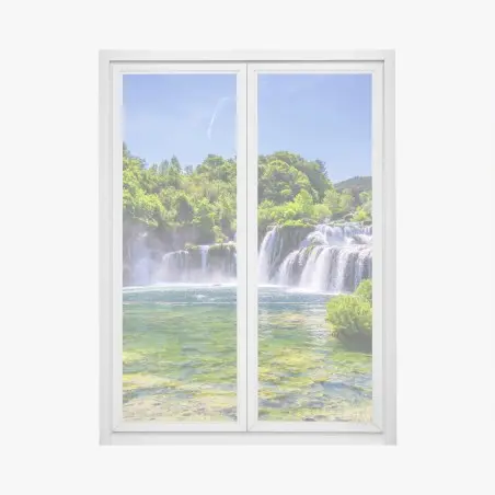 Fensteraufkleber Skradinski Buk wasserfall im Krka Nationalpark – Pixers®