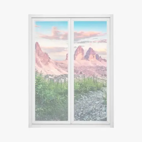 Fensteraufkleber sonnenuntergang bei Tre Cime di Lavaredo – Pixers®