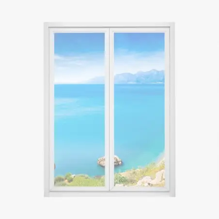 Fensteraufkleber panoramastrand Konyaalti in Antalya – Pixers®
