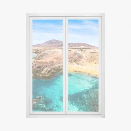 Fensteraufkleber türkisbucht bei Papagayo – Pixers®
