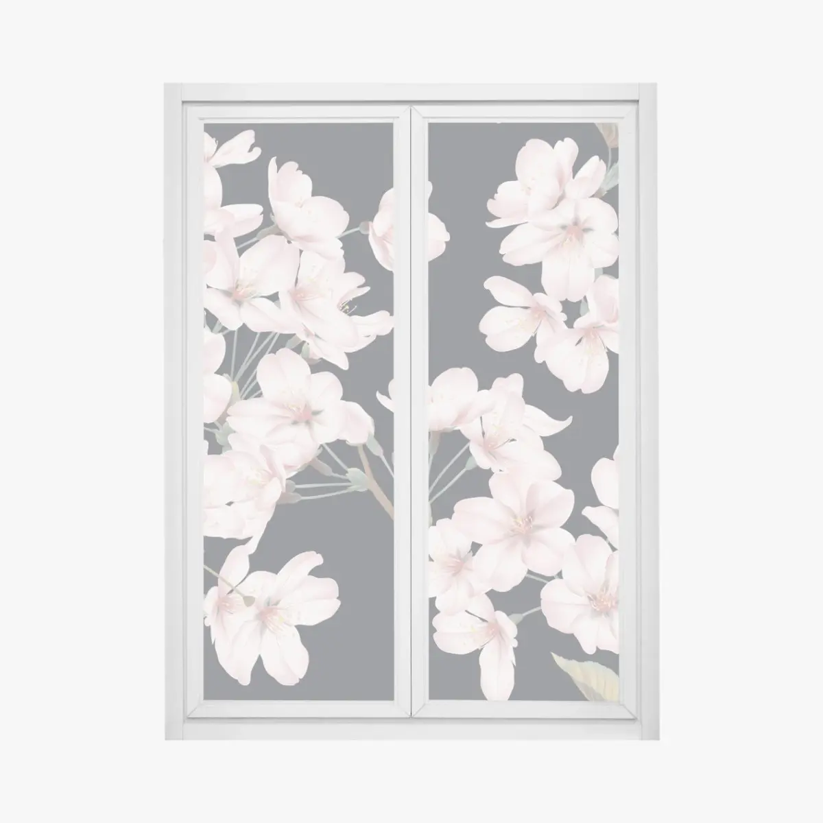 Fensteraufkleber zartes kirschblütenmuster – Pixers®