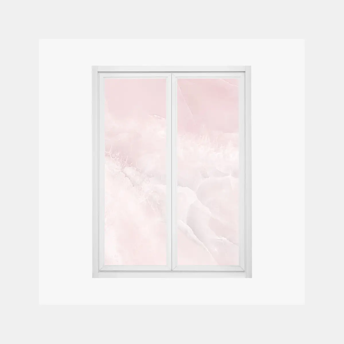 Fensteraufkleber zarte rosa marmortextur – Pixers®