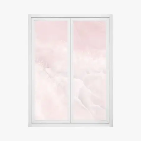 Fensteraufkleber zarte rosa marmortextur – Pixers®