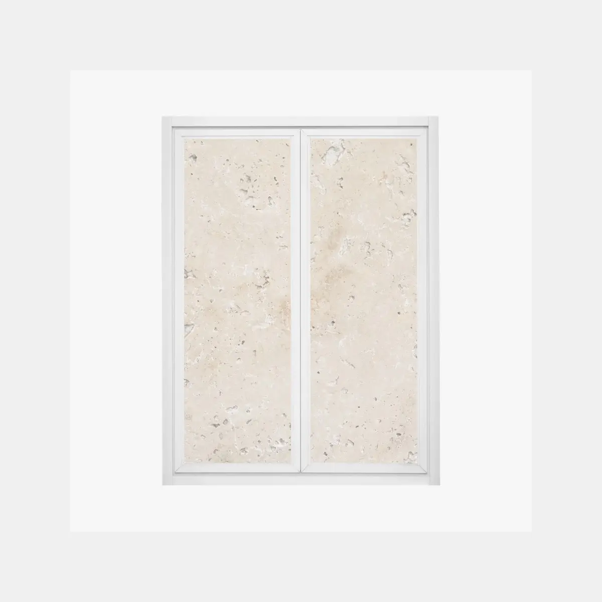 Fensteraufkleber beige travertin steinstruktur – Pixers®