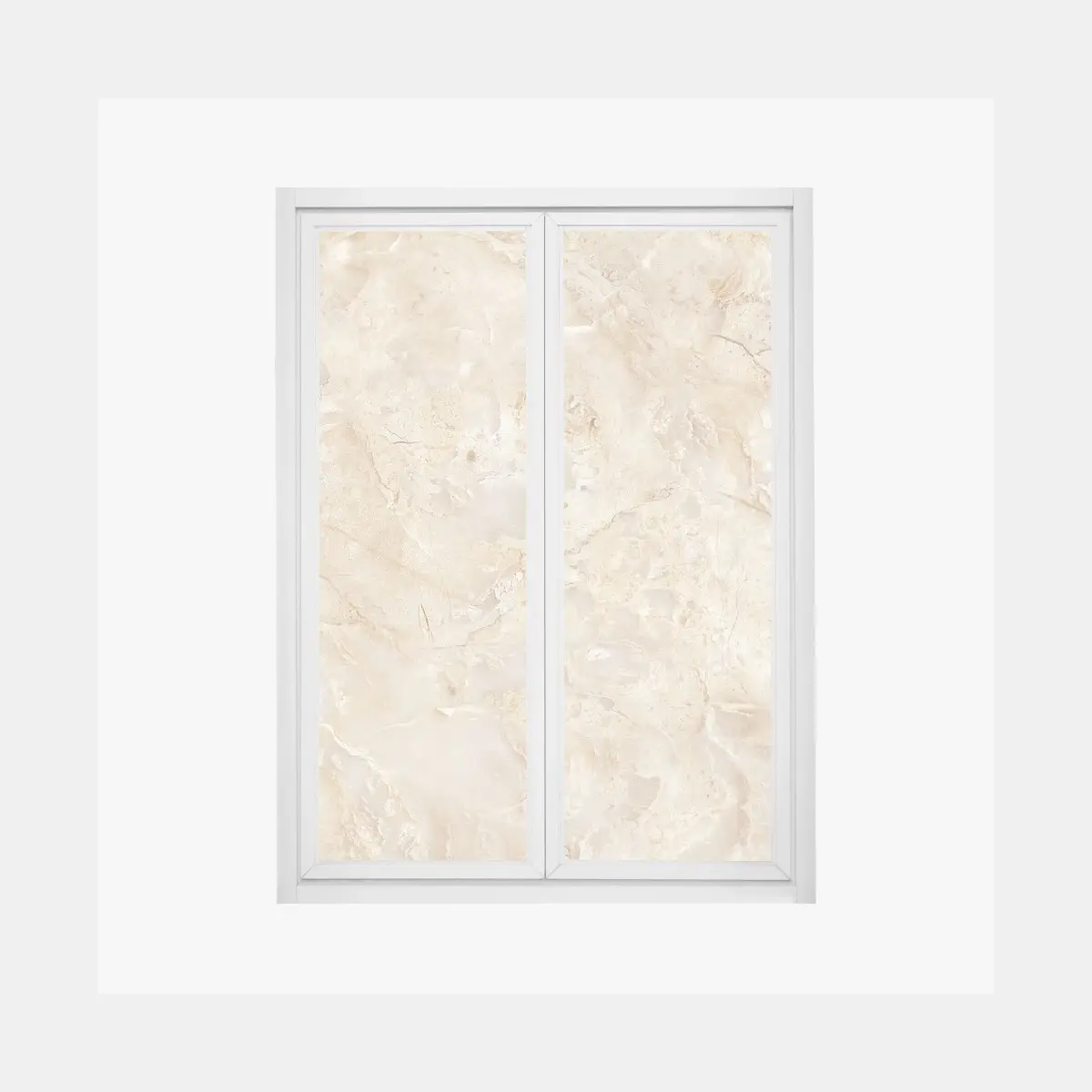 Fensteraufkleber beige marmortextur mit natürlichen aderungen – Pixers®