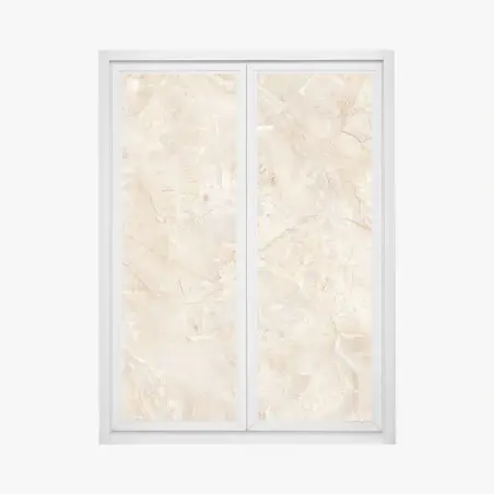 Fensteraufkleber beige marmortextur mit natürlichen aderungen – Pixers®