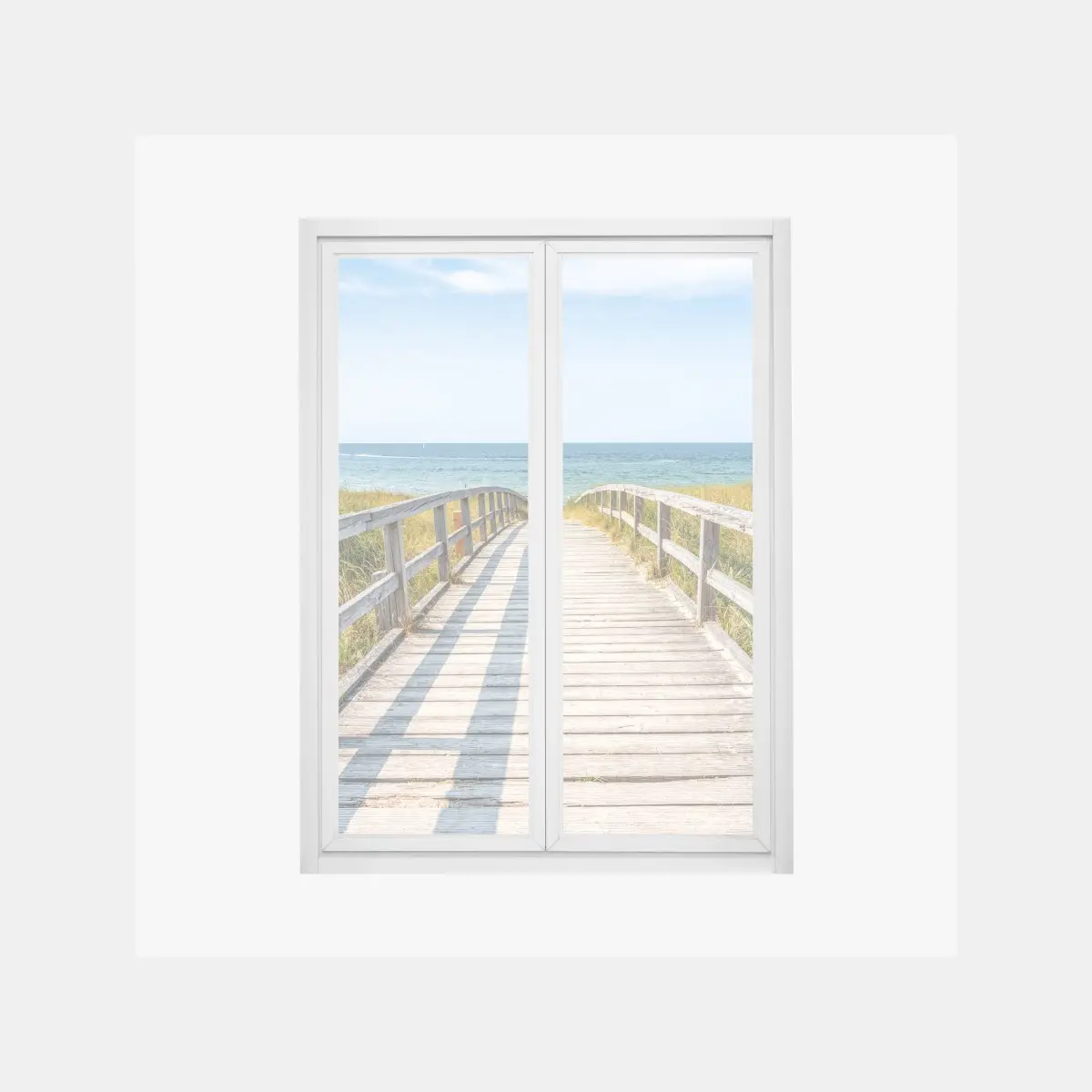 Fensteraufkleber steg zum meer – Pixers®