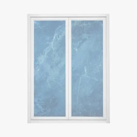 Fensteraufkleber tiefblaue marmortextur – Pixers®