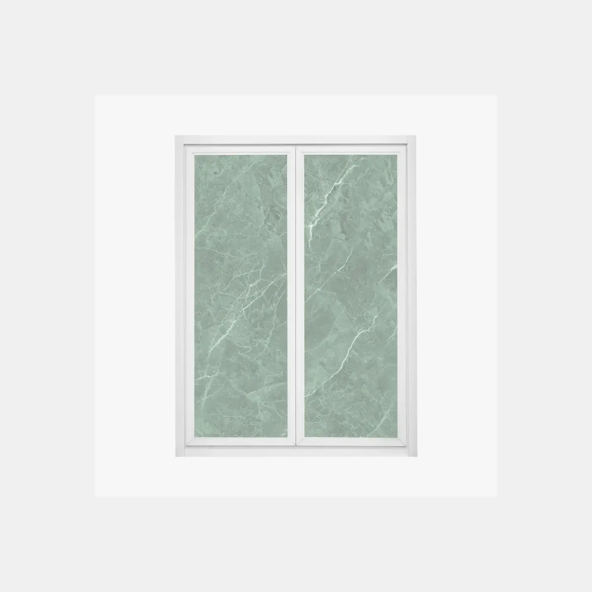 Fensteraufkleber grüne marmortextur – Pixers®