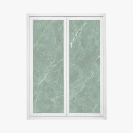 Fensteraufkleber grüne marmortextur – Pixers®