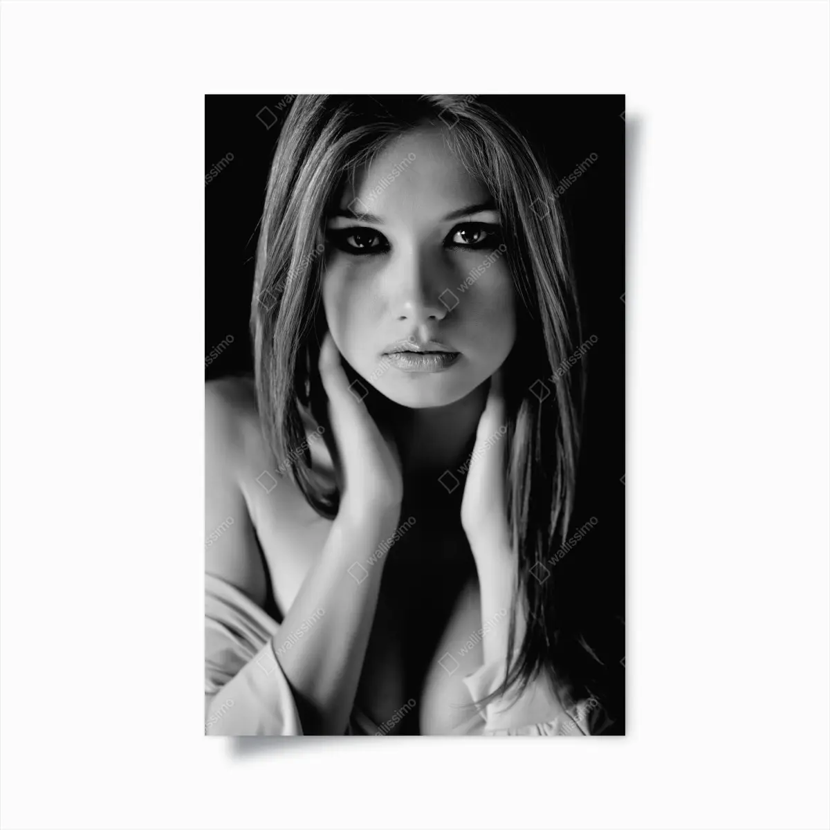 Poster intimes monochromes porträt – Pixers®