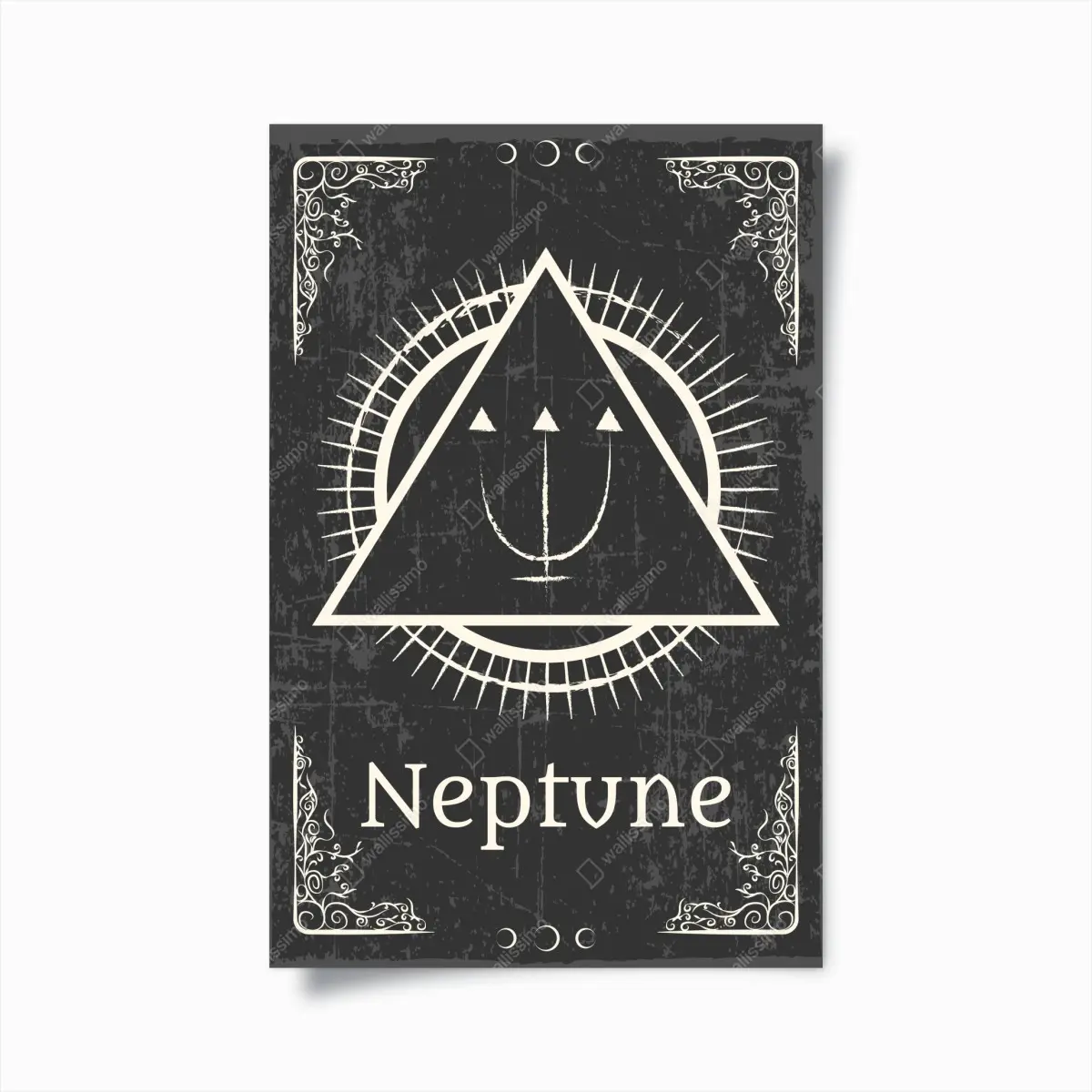 Poster alchemisches symbol Neptun – Pixers®