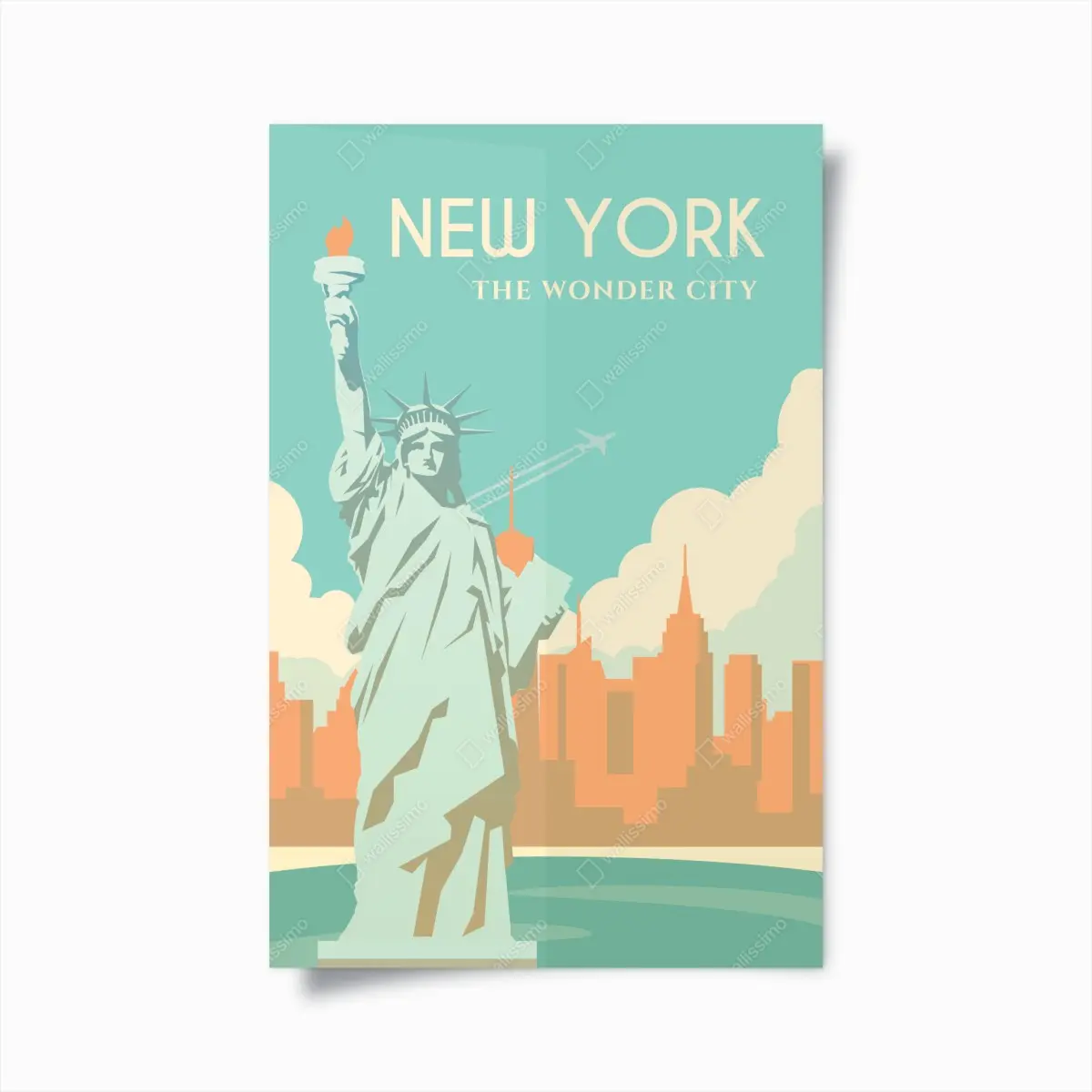 Poster New York die wunderbare stadt – Pixers®