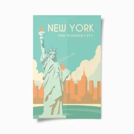 Poster New York die wunderbare stadt – Pixers®