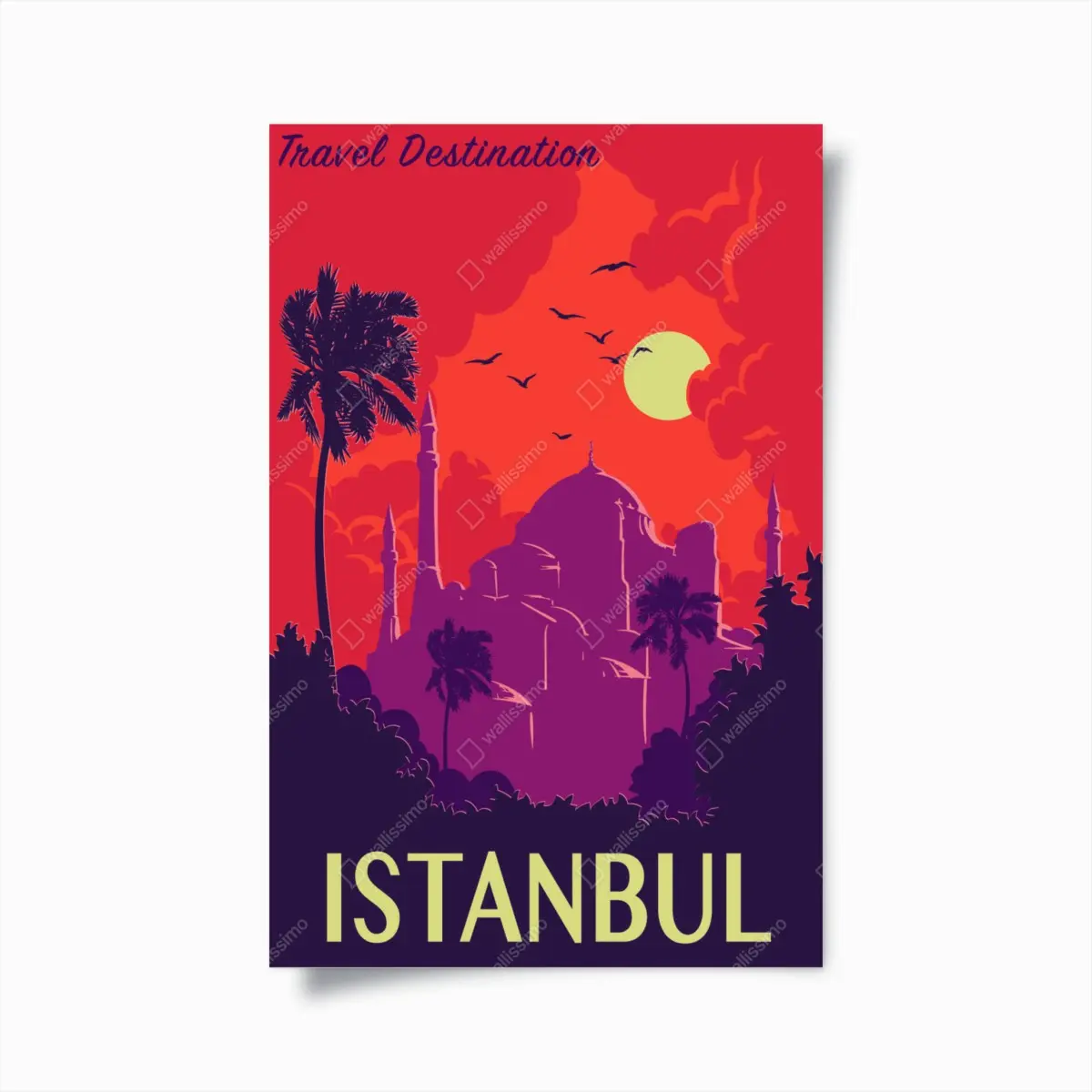Poster sonnenuntergang über Istanbul – Pixers®