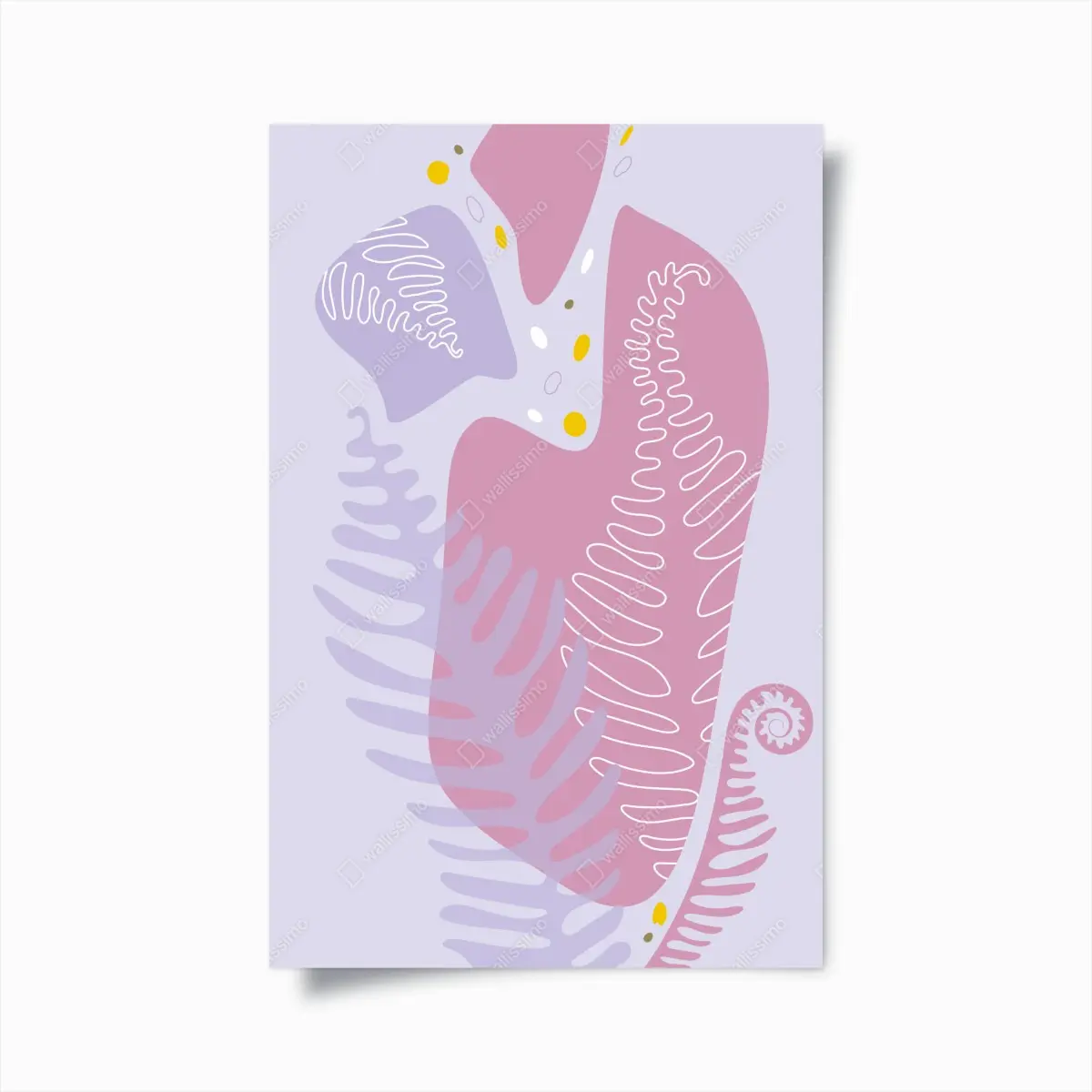 Poster zarte pastell-botanische abstraktion – Pixers®