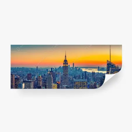 Fototapete sonnenuntergang über New York – Pixers®