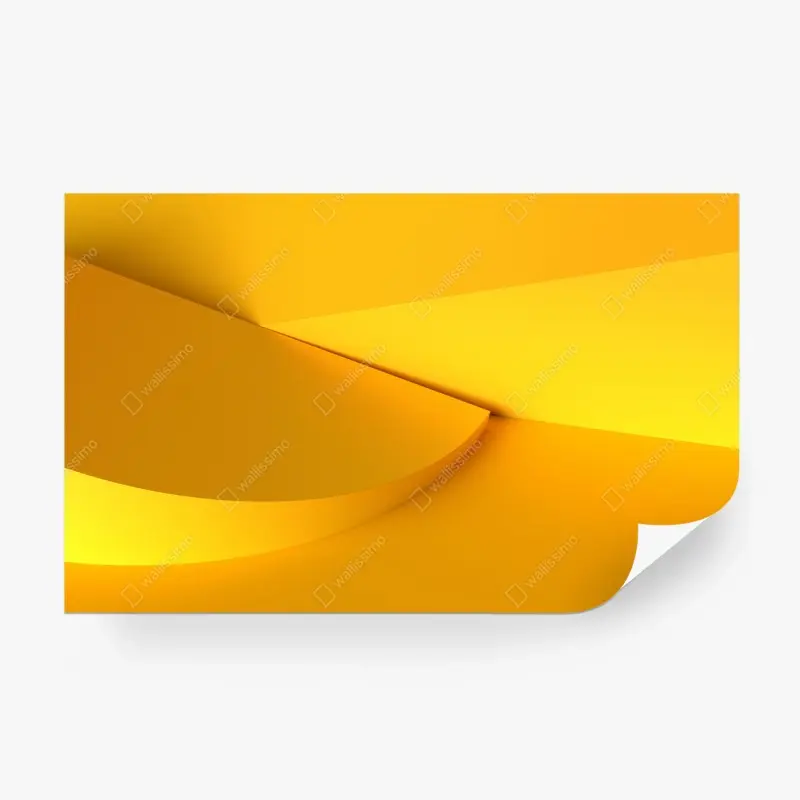 Fototapete gelbe geometrische abstraktion 3d