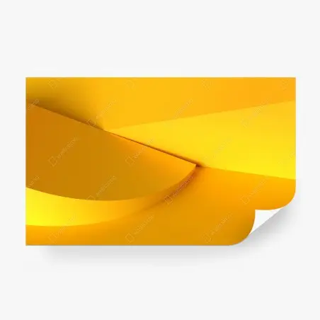 Fototapete gelbe geometrische abstraktion 3d – Pixers®