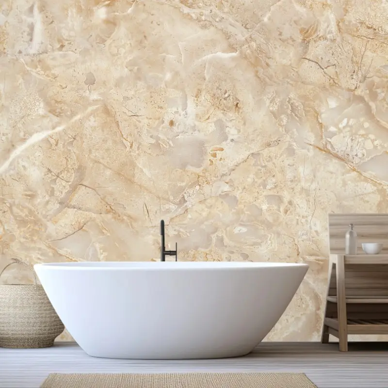 Fototapete beige marmortextur mit natürlichen aderungen