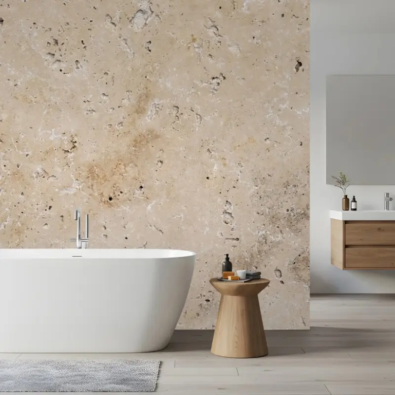 Fototapete beige travertin steinstruktur