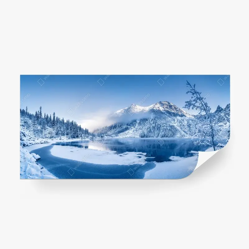 Fototapete ruhiges winterpanorama der Alpen