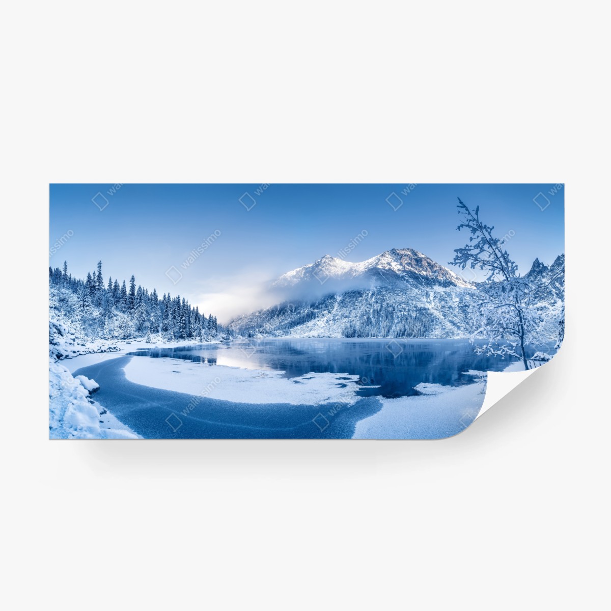 Fototapete ruhiges winterpanorama der Alpen – Pixers®