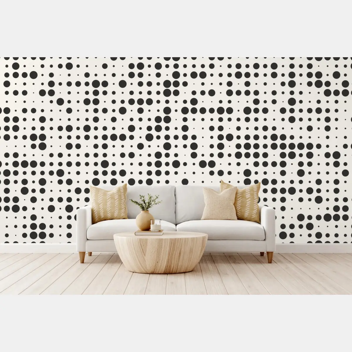 Fototapete minimalistisches punktmuster – Pixers®
