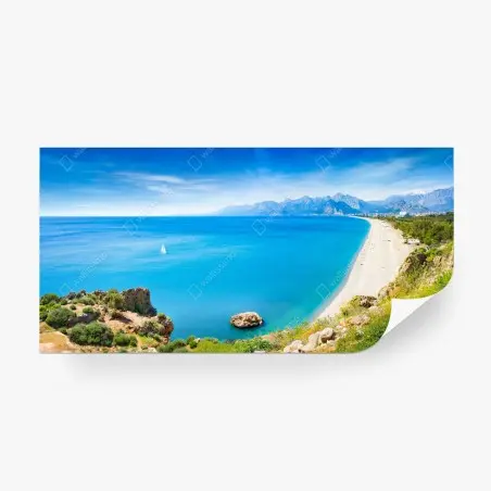 Fototapete panoramastrand Konyaalti in Antalya – Pixers®