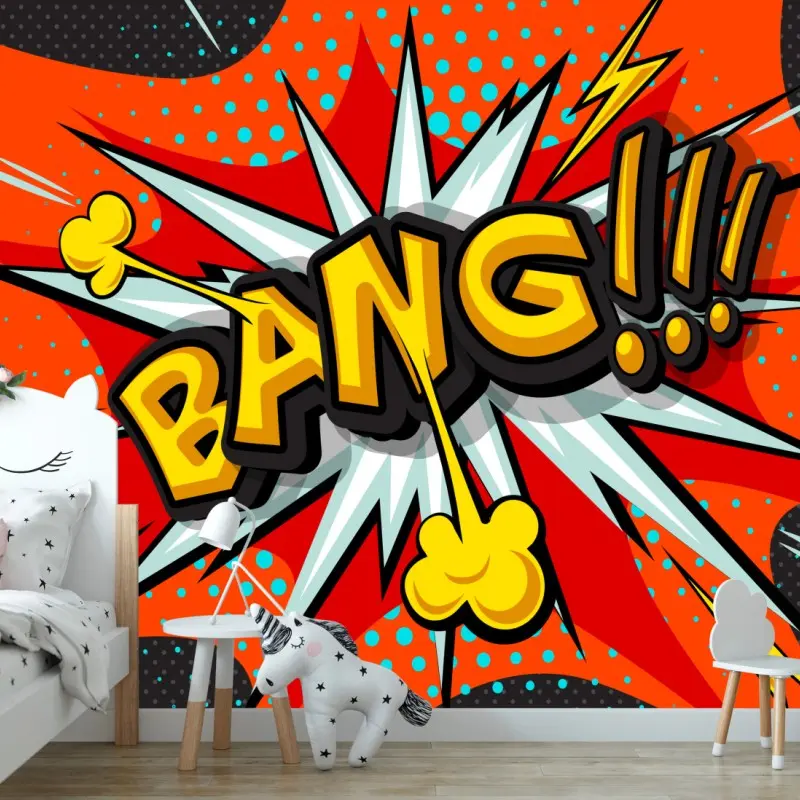 Fototapete comic-explosion im pop-art-stil