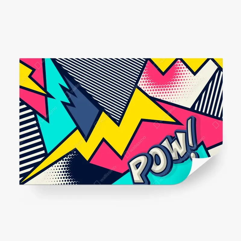 Fototapete comic pop art explosion