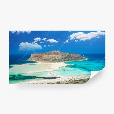 Fototapete Balos strand und türkislagune – Pixers®
